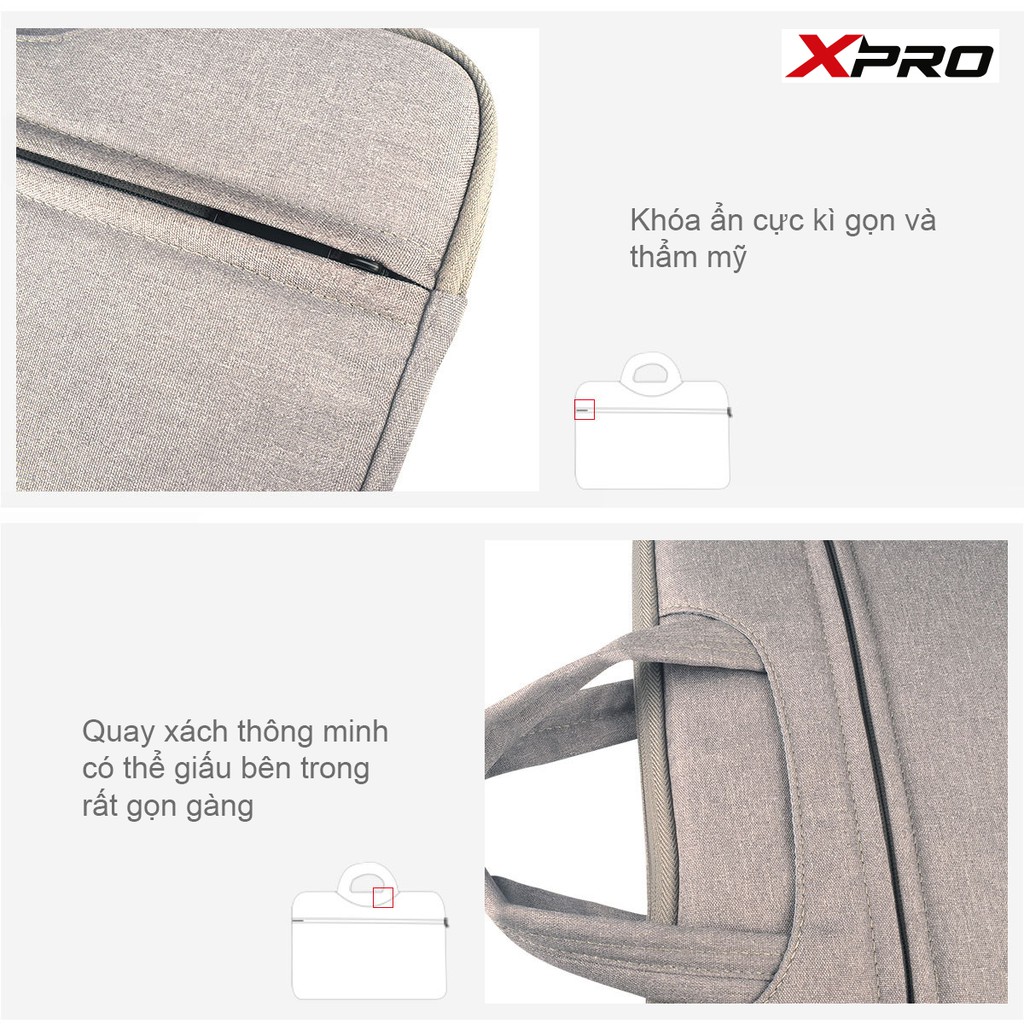 Túi chống sốc Laptop Macbook XPRO ngang