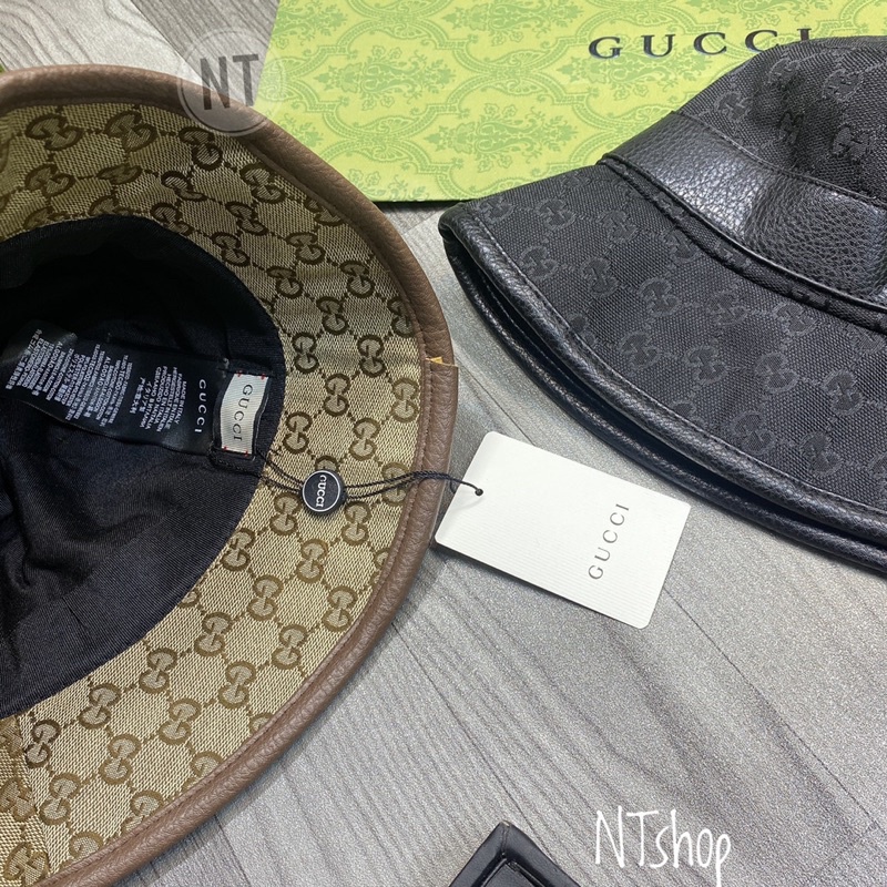 Mũ vành bucket GC chữ nhỏ, vòng mũ 57cm chuẩn form hãng, hàng Quảng Châu loại 1