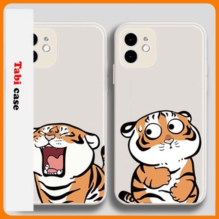 Ốp lưng viền vuông iPhone 6/6s/7/8/X/XS/11/12/13 Pro Plus Max Mini hoạt hình hổ anime cute dễ thương Ho12