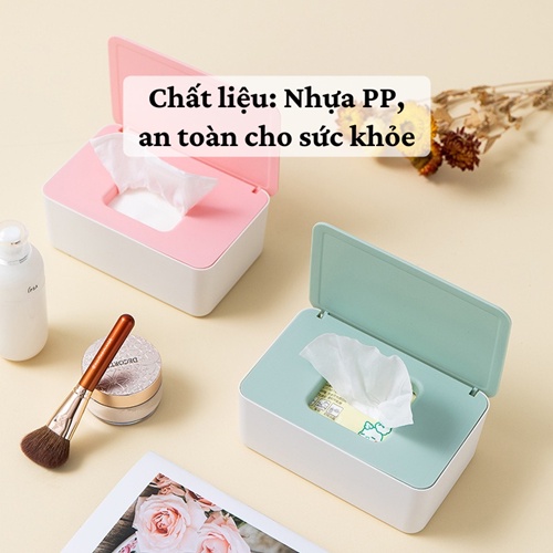 [TIỆN LỢI] Hộp đựng khẩu trang  Hộp đựng khăn giấy đa năng cao cấp chống bụi bẩn có nắp đậy an toàn vệ sinh