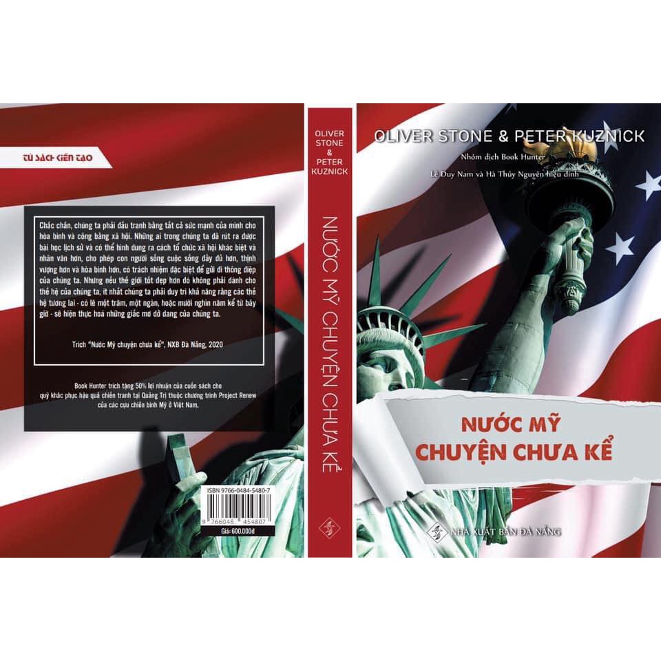Sách - NƯỚC MỸ CHUYỆN CHƯA KỂ - Oliver Ston &amp; Peter Kuznick - Bìa Cưng - Bình Book