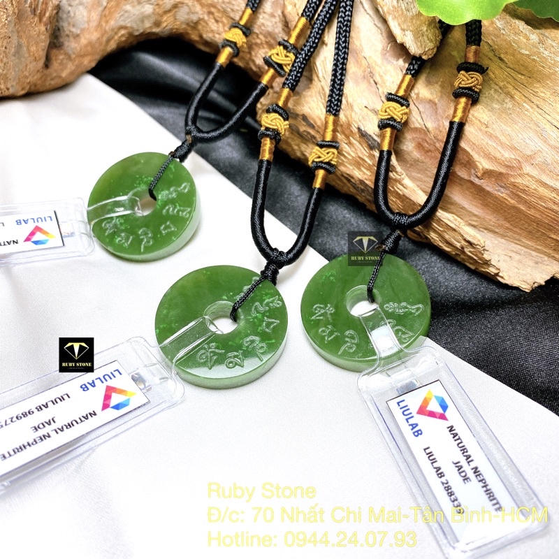 Mặt dây chuyền khắc chú “Lục Tự Đại Minh Chân Ngôn”