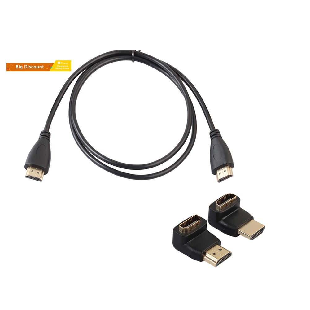 Dây Cáp Hdmi 90 Độ Tốc Độ Cao V1.4 Male Sang Male Female Hdmi