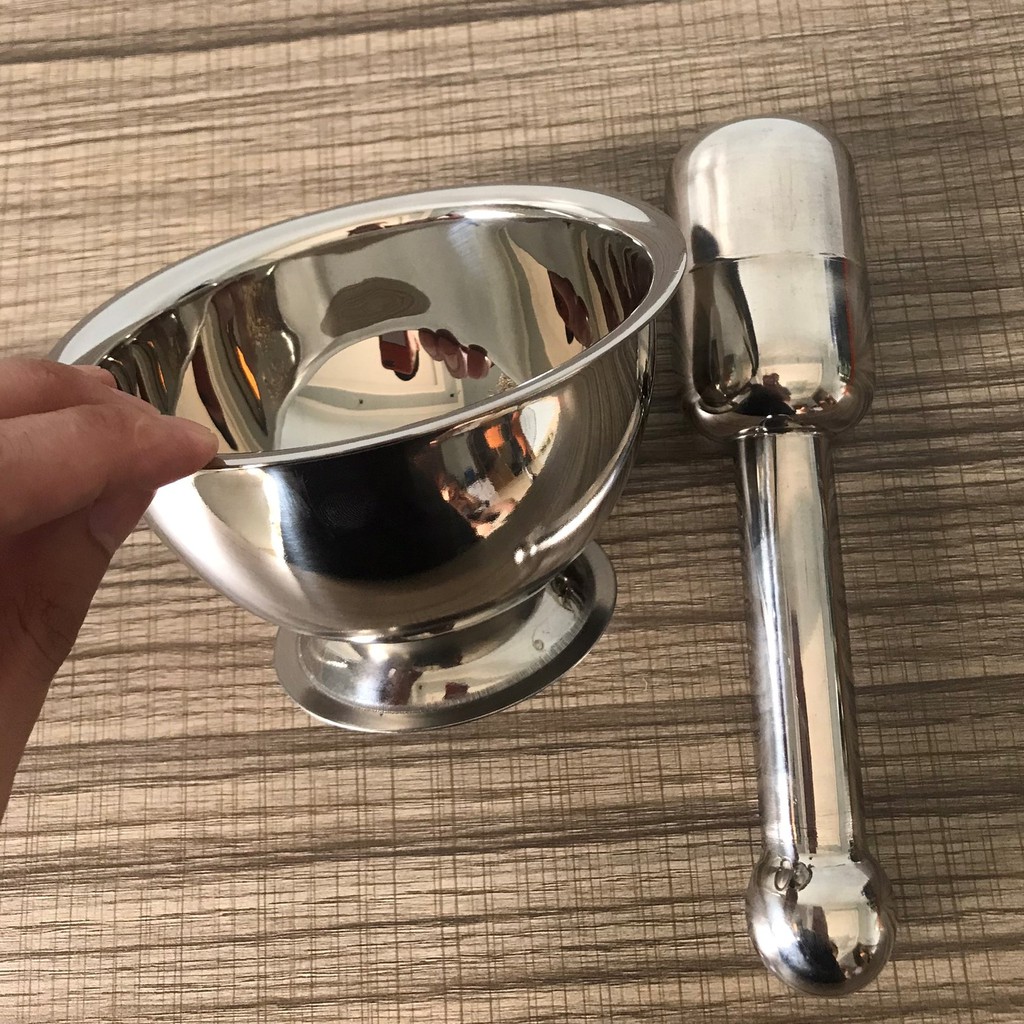 Bộ cối chày inox - Sạch sẽ - An toàn cho sức khỏe - Tiện dụng - Bền đẹp anhduonghomekit