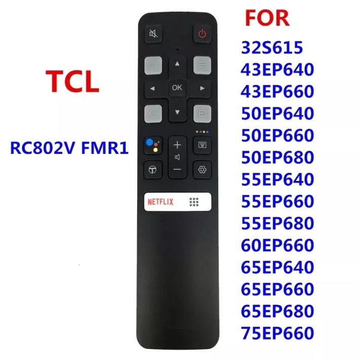 Tcl Điều Khiển Từ Xa Thông Minh Cho TV Google RC802V FMR1 RC802V FUR6 RC802V FNR1