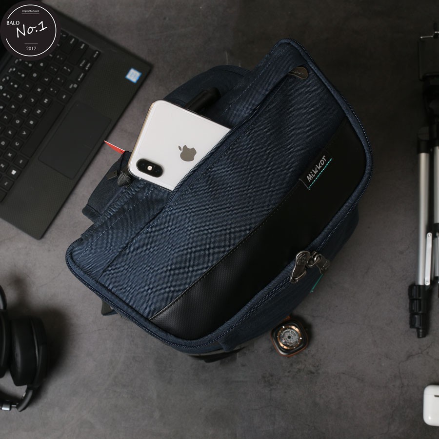 Balo Laptop Cao Cấp Mikkor The Irvin Backpack – Navy