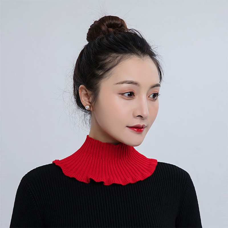 Cổ áo len giả chất dệt kim giữ ấm thời trang dành cho nữ | BigBuy360 - bigbuy360.vn