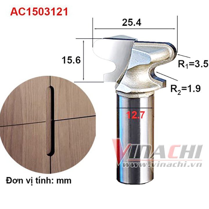 MŨI KHOÉT HÈM TAY NẮM TIDEWAY - tay nắm âm - slg 1 chiếc