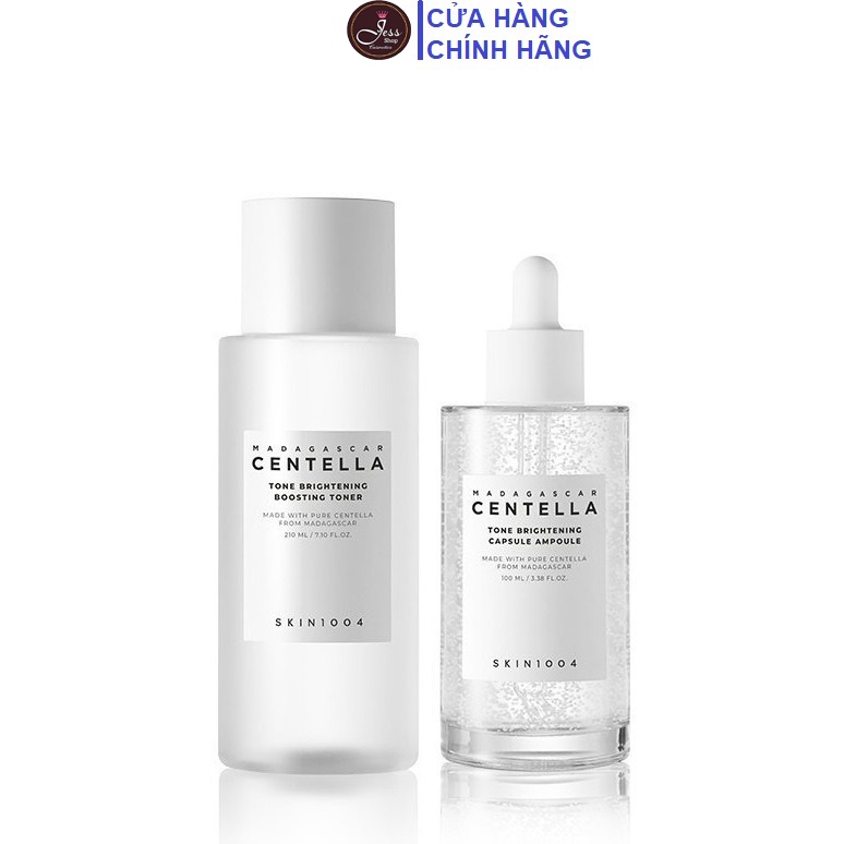 Bộ 2 Sản Phẩm Dưỡng Trắng Sáng Da Skin1004 Madagascar Centella Tone Brightening (Toner + Serum)