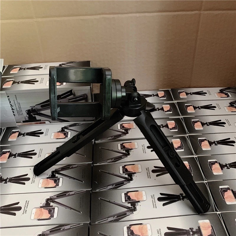 Giá đỡ mini tripod 3 chân xoay ngang dọc hỗ trợ chụp ảnh, livestream nhỏ gọn tặng kèm đầu kẹp điện thoại