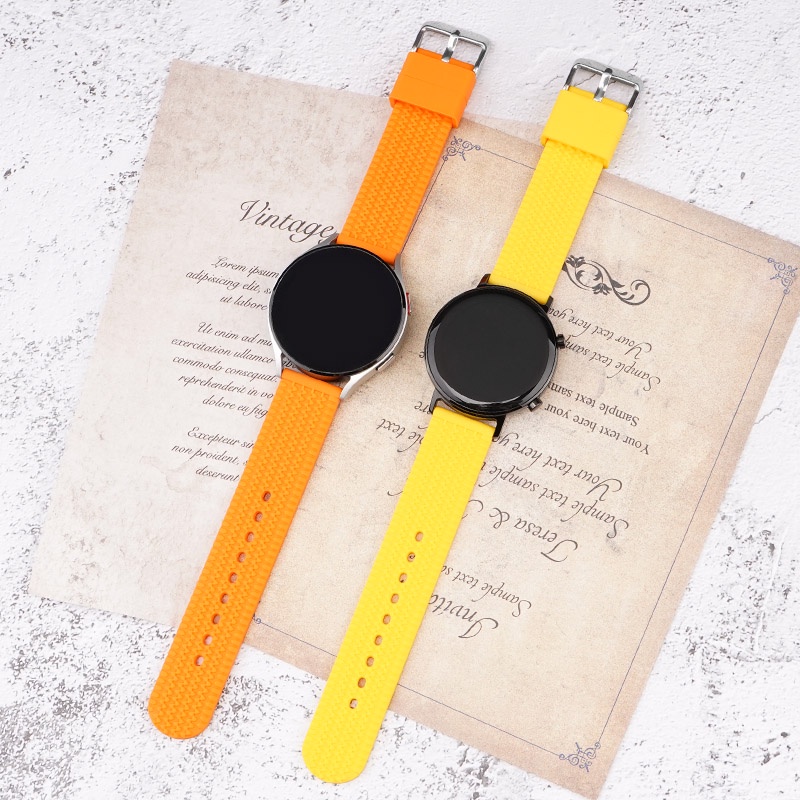 Dây Đeo Đồng Hồ Bằng Silicone Tháo Lắp Nhanh Thông Dụng Cho Samsung Galaxy Watch 4 Active 2 18mm 20mm 22mm 24mm
