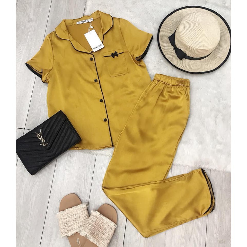 [Mã APWARN30 hoàn 30k xu đơn 150k] Bộ đồ ngủ nữ 🦋 mặc nhà siêu mát  Đồ bộ Pijama Lụa cao cấp | BigBuy360 - bigbuy360.vn