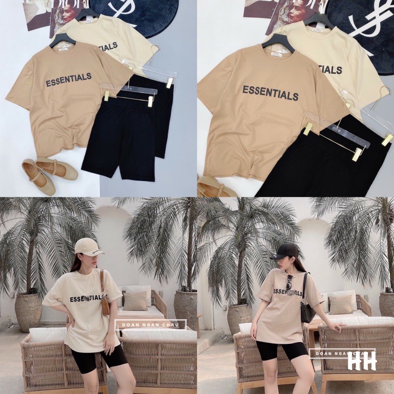 SET ÁO PHÔNG CHỮ KÈM QUẦN LEGGING NGỐ