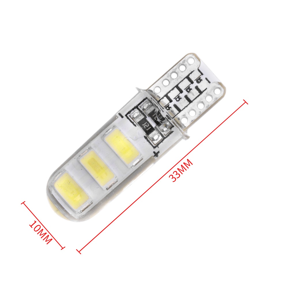 Bóng đèn LED T10-5630 bằng silicone dành thích hợp cho xe hơi
