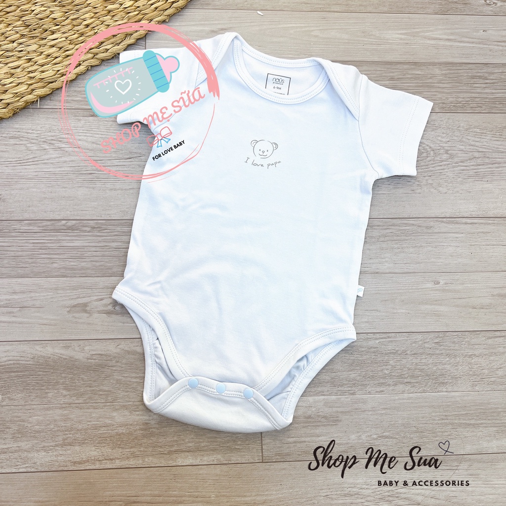 NOUS Body Chip Cộc Tay Nous Cài Lệch - Bodysuit Nous Premium Cho Bé Sơ Sinh Đến 3-6 Tháng