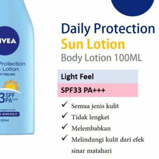 (Hàng Mới Về) Kem Chống Nắng Bảo Vệ Hàng Ngày Nivea 33 Spf Pa 100 ml Wpx-764