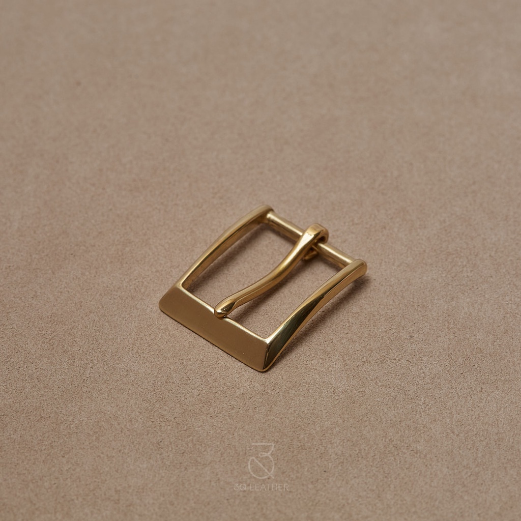 Mặt dây lưng Nam Nữ màu Vàng, mã MDL085, size 30mm, chất liệu đồng nguyên chất, mặt thắt lưng nam