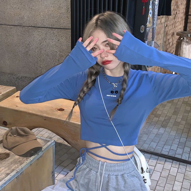 Áo Thun Tay Dài Thiết Kế Mới Mùa Đông 2022 Cho Nữ