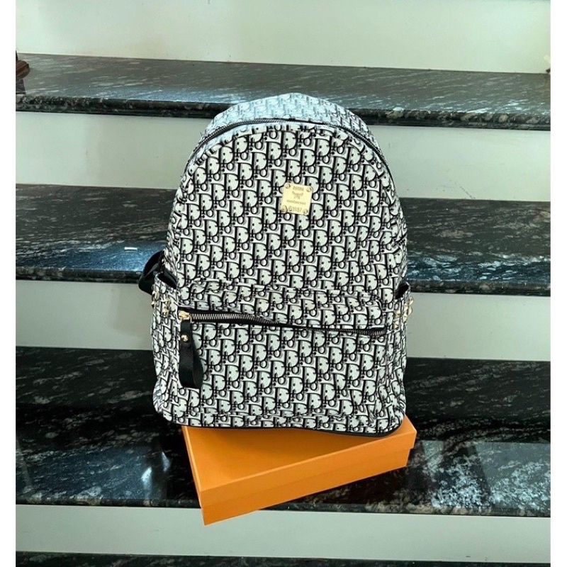 Balo đi học thổ cẩm size to 40cm đựng vừa sách vở A4