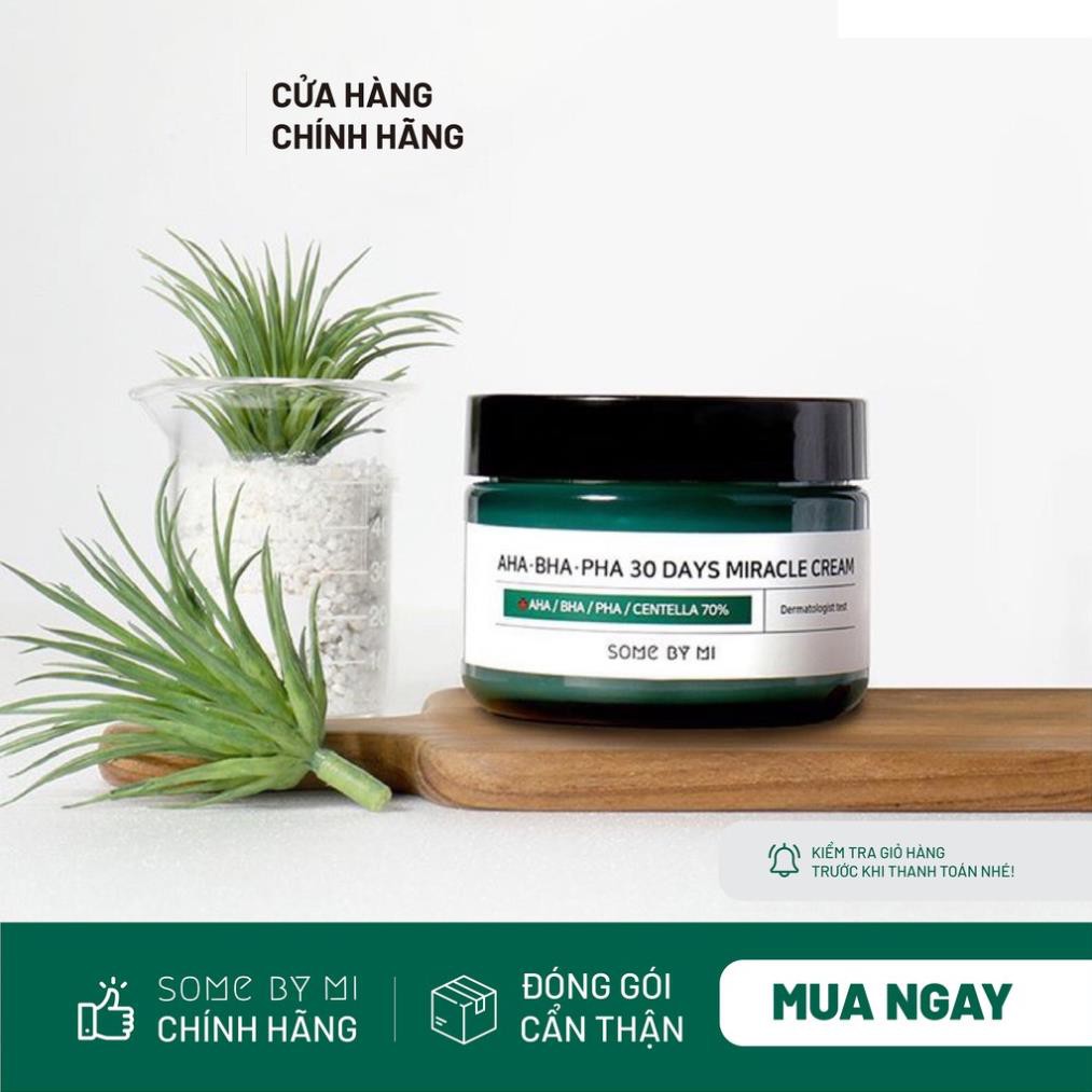 Kem Dưỡng Da Giảm Mụn SOME BY ME AHA BAHA PAHA 30 Days Miracle Cream 60g