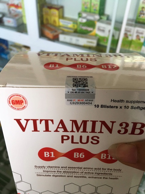 Viên bổ VITAMIN 3B plus | Thế Giới Skin Care