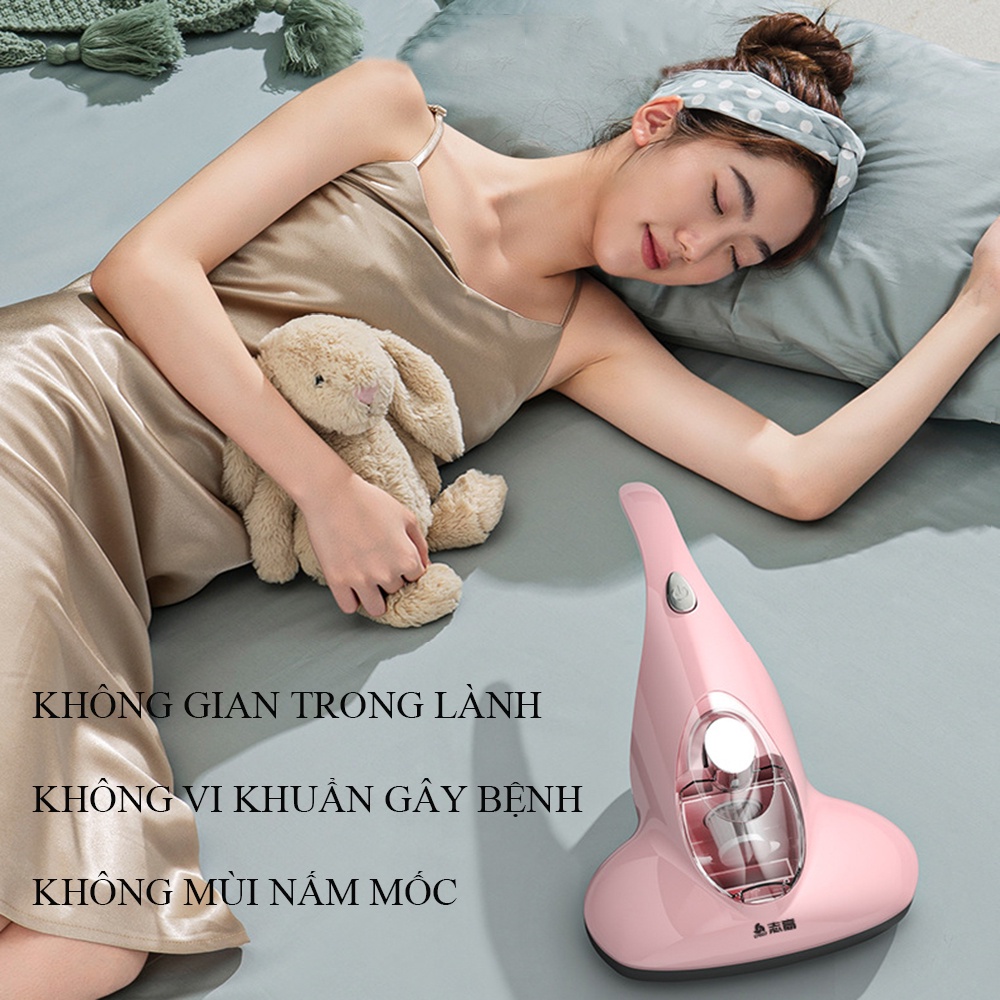 Máy hút bụi giường nệm mịn không dây cầm tay, hút bụi Sofa, giường nệm khử khuẩn bằng tia UV .Bảo hành 24 tháng.