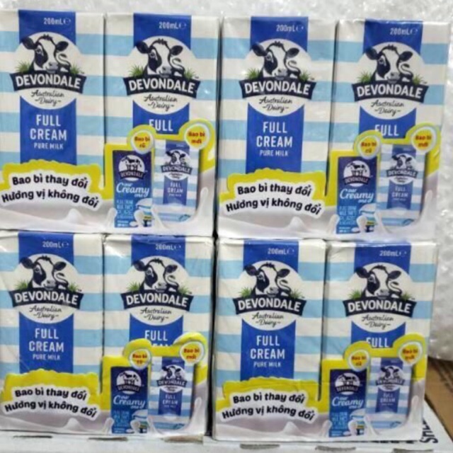 SỮA Devondate 200ml (24 hộpx200ml) Hàng có sẵn
