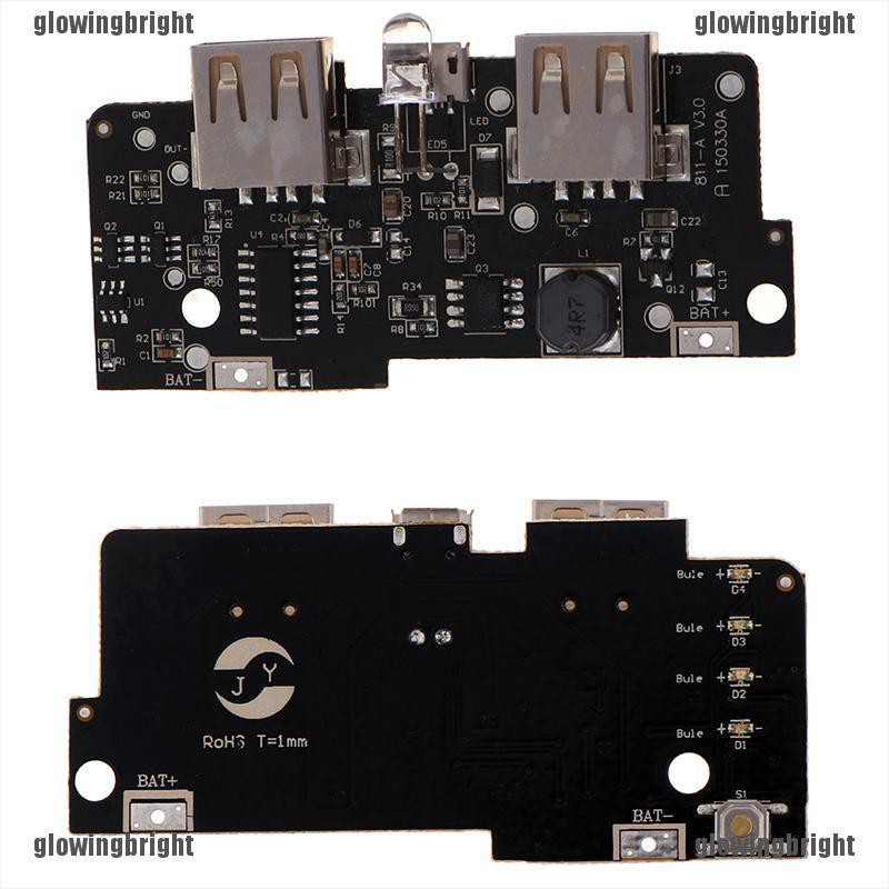 Bo Mạch Sạc Dự Phòng 5v 2a Usb Led Pcb