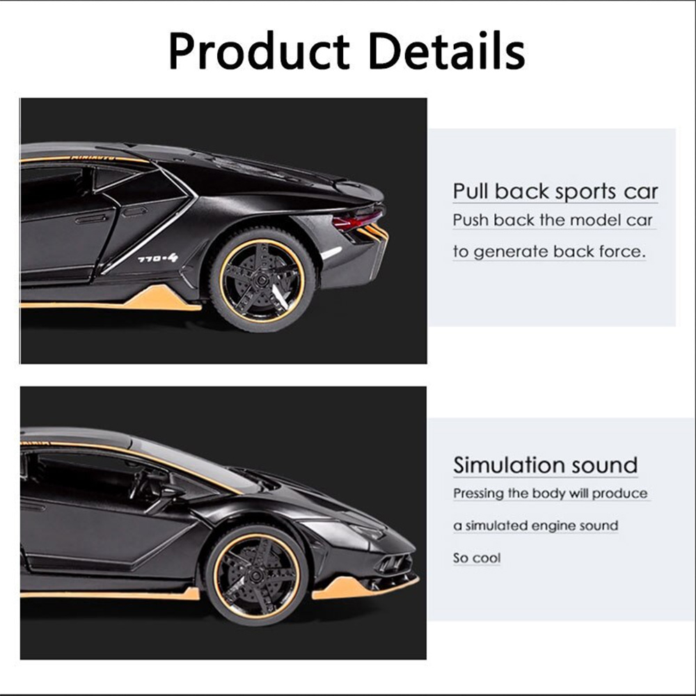 Mô hình xe hơi Lamborghini Centenario LP770-4 tỉ lệ 1/32
