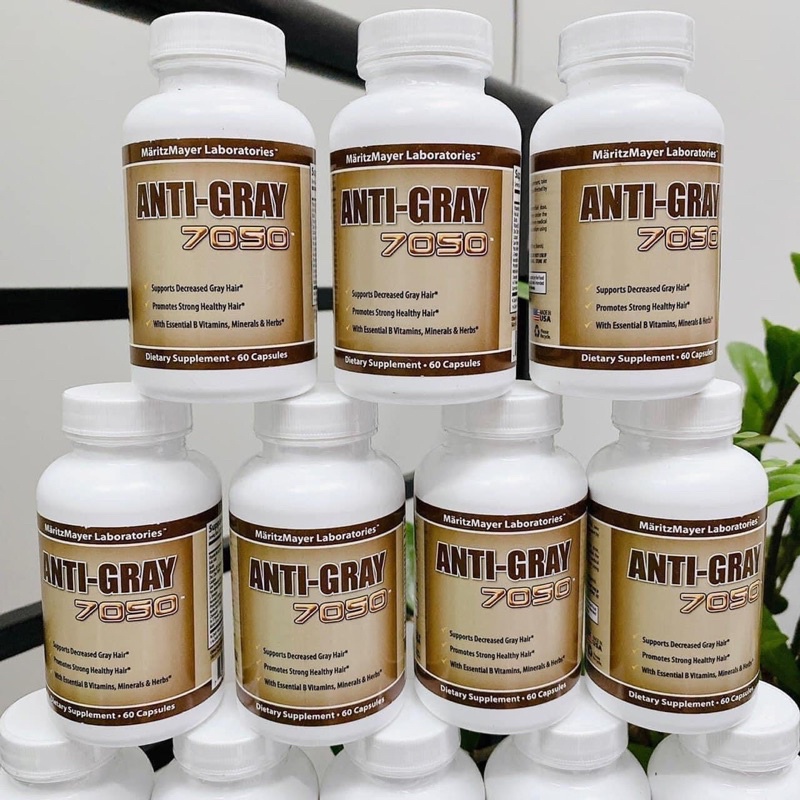 Viên Uống ANTI-GRAY 7050 hỗ trợ bạc tóc 60 viên - Hàng Mỹ