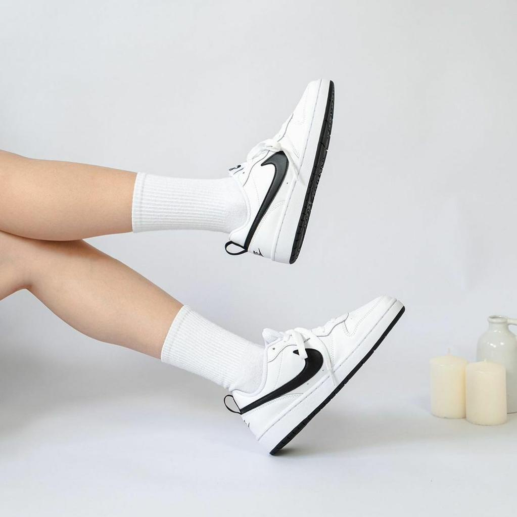 Giày Thể Thao Sneaker Court Borough Low 2 White Black  BQ5448-104 - Dee Store VN