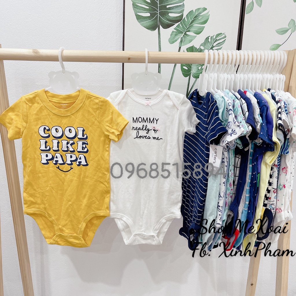 BODYSUIT CARTER SIZE 24M LINK 6 ,BODYCHIP CỘC TAY MIX HÃNG CHO BÉ TỪ 11,5-13kg