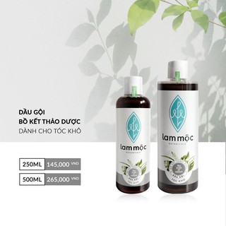 Dầu gội bồ kết Lam Mộc - tóc khô