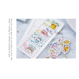 Bộ 45 Sticker Ngộ Nghĩnh dán trang trí E40