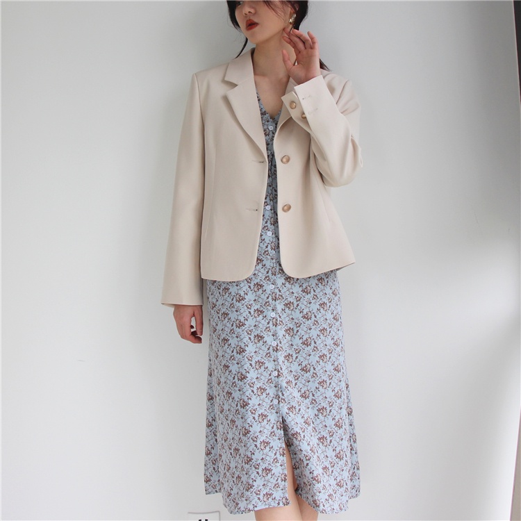 Áo Khoác Blazers Nữ Mỏng Cài 2 Khuy Form Dáng Hàn Quốc Công Sở Thanh Lịch AO051