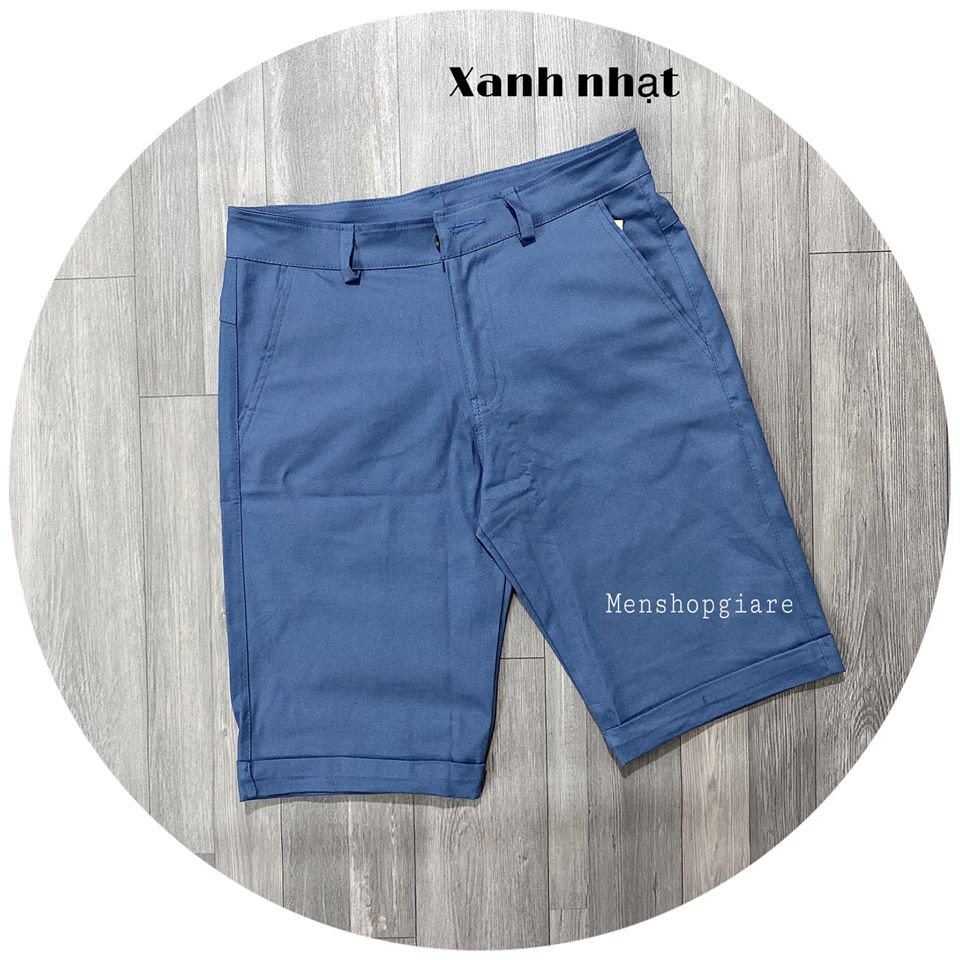 short kaki co giãn vải dày dặn