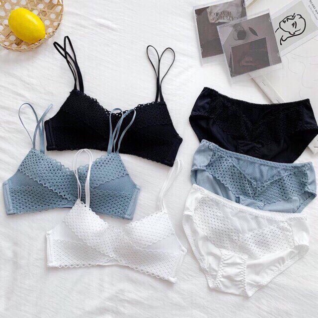 (Mới nhất 2020) Áo lót đúc ren chéo sweet girl N184