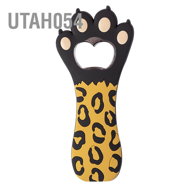 Utah054 Dụng cụ mở chai Cat Paw Đa chức năng Hoạt hình dễ thương Màu sắc sống động Nam châm silicone với nam tủ lạnh cho gia đình