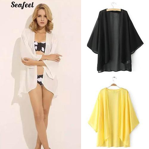 Áo Khoác Đi Biển Boho Hippie Vải Mỏng Xuyên Thấu Cho Nữ | BigBuy360 - bigbuy360.vn