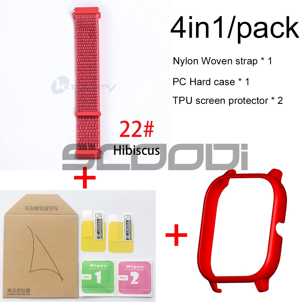 Dây đeo và ốp bảo vệ 4 trong 1 cho đồng hồ đeo tay thông minh for Xiaomi Huami Amazfit Gts