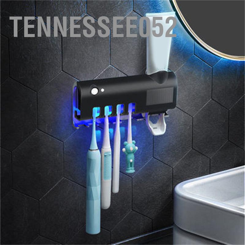 Hàng Sẵn Giá treo bàn chải Kem đánh răng khử khuẩn tia UV Thông minh An toàn cho phòng tắm【Tennessee052】