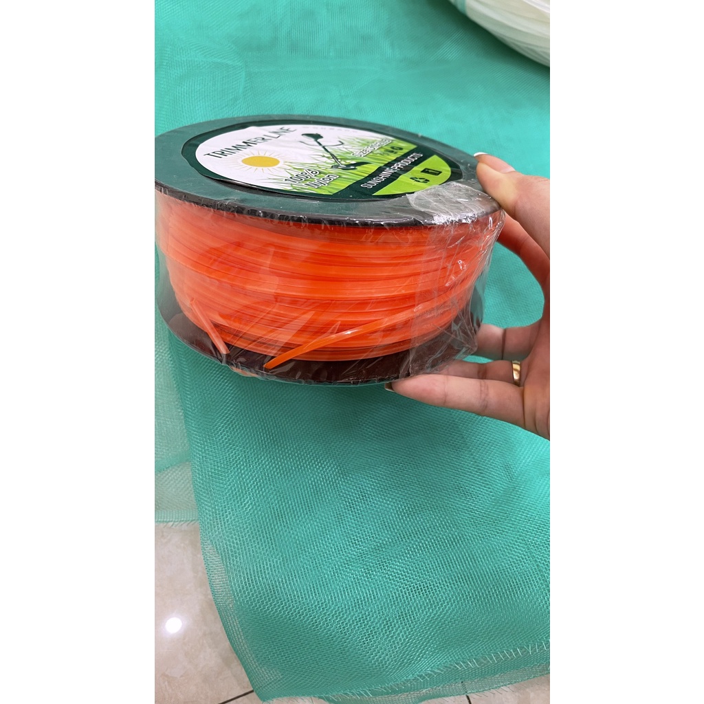 Cước cắt cỏ , dây cước nuôi hầu , cước đóng sẵn cuộn 1kg kích thước 3 ly  3,5 ly  4 ly .