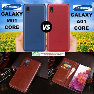 Bao da điện thoại Samsung Galaxy M01 Core và Samsung Galaxy A01 Core  - Chính Hãng IDEWEI