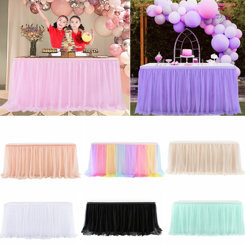 Cuộn Vải Tuyn 25 Yard Trải Bàn Trang Trí Đa Ứng Dụng