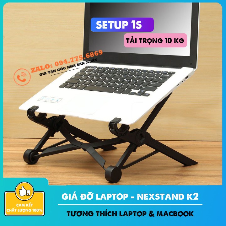 Giá Đỡ Macbook &amp; Laptop - NEXSTAND K2 - Đế Tản Nhiệt Laptop Macbook Cao Cấp