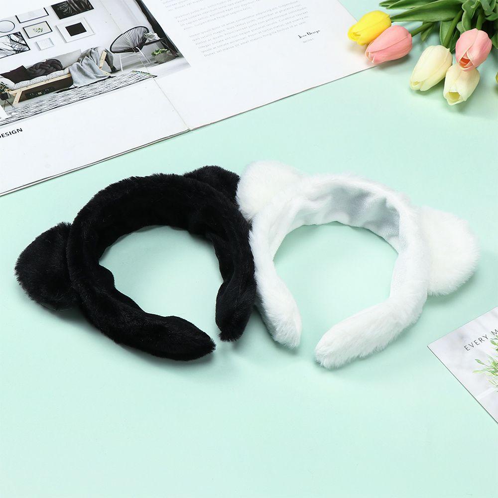 MIHAN1 Fashion Headband Cute Hair Accessories Plush Head Hoop Women Makeup Wash Face Wide Side Simple Cat Ears Hairband/Multicolor