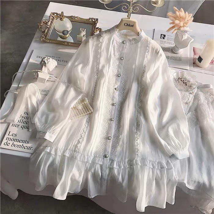  [HÀNG QCCC] - Váy ulzzang tiểu thư tay dài vintage - M26 - jannahouse