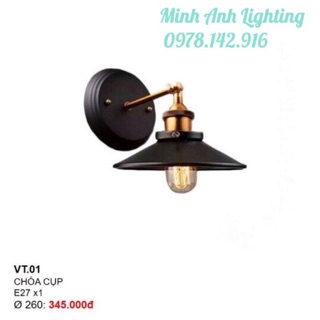 Đèn Treo Tường Đĩa Bay Kiểu Cổ Điển