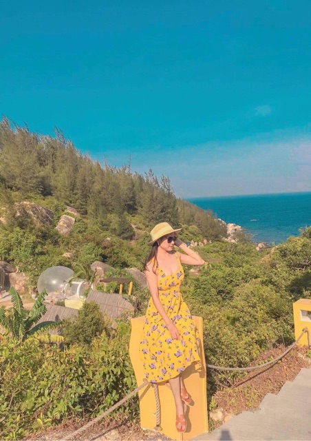 [Mã WAMT1505 giảm 10K đơn 0K] Váy 2 dây vàng cam thắt lưng dây điệu đà evanus e1067 - [ảnh thật] | BigBuy360 - bigbuy360.vn