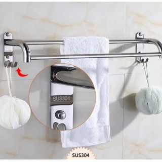Kệ vắt khăn 2 tầng inox 304